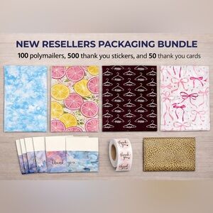 ✨New Resellers Packaging Bundle✨
100 Polymailers•500 Stickers•50 Thank You Cards